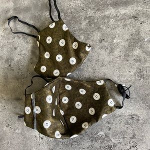 Cotton masks with filter pocket